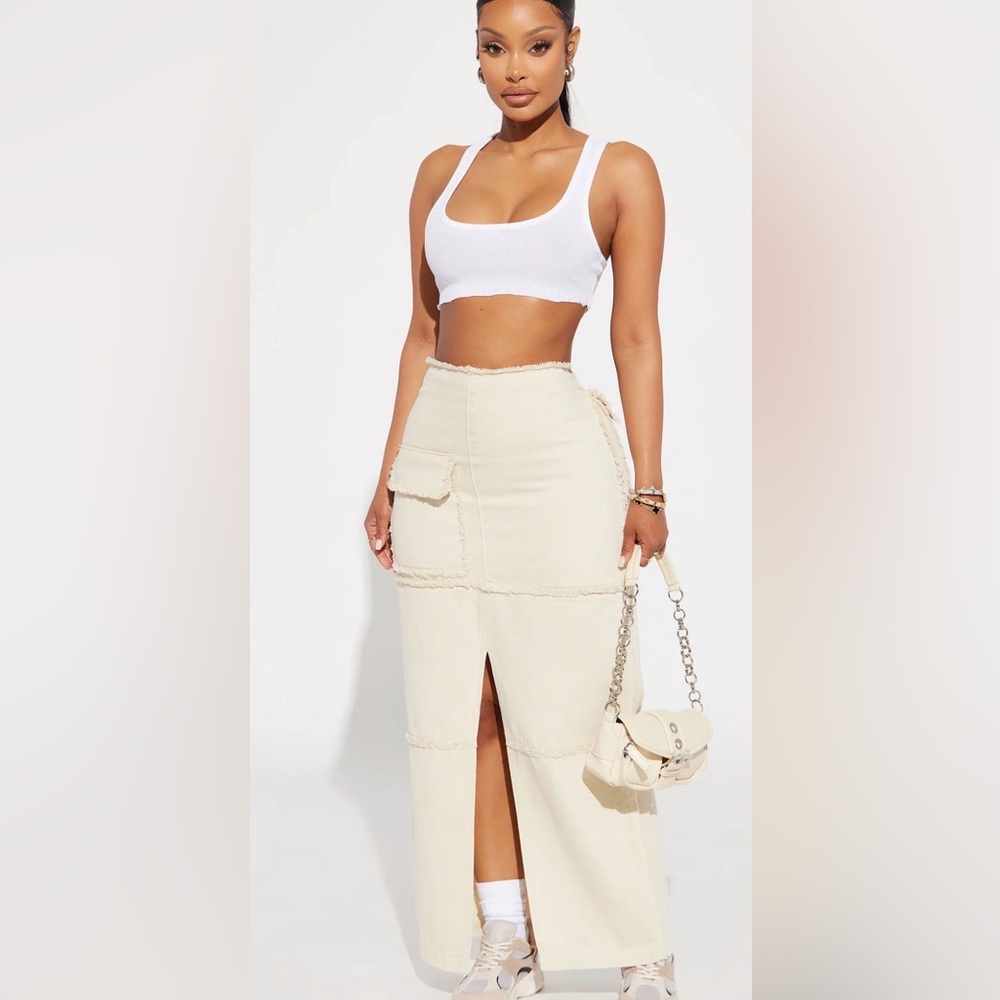 Elegant Cream Skirt